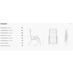 Poltrona LaFuma RSXA Clip Ciel 6 Poltrona LaFuma RSXA Clip Ciel -Offerte Campeggio Negozio poltrona rsxa clip terre 2
