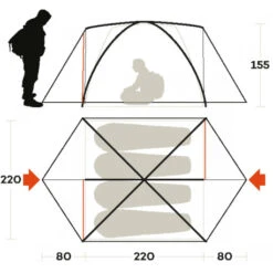 Tenda Ferrino Lhotse 4 -Offerte Campeggio Negozio tenda ferrino lhotse 4 quattro stagioni campo base isolamento termico aereazione comfort robustezza 3