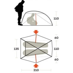 Tenda Ferrino Nemesi 2 PRO -Offerte Campeggio Negozio tenda ferrino nemesi 2 pro leggera intuitiva struttura interna rapido montaggio hiker ciclismo 4