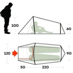 Tenda Ferrino Sling 2 -Offerte Campeggio Negozio tenda ferrino sling 2 compatta climi miti tre 3 stagioni trail running bicicletta 5